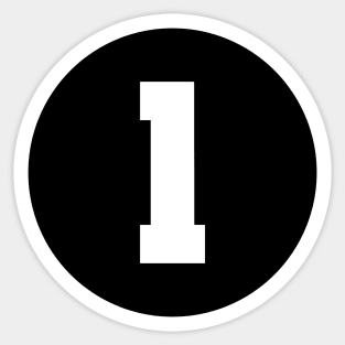 Number One - 1 Sticker